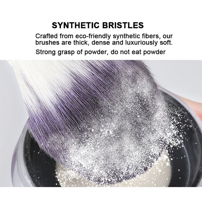 Makeup Brush Set Manufacturer - Custom Logo Professional Synthetic Foundation Powder Concealer Eye Shadows Brushes with Waterproof Bag