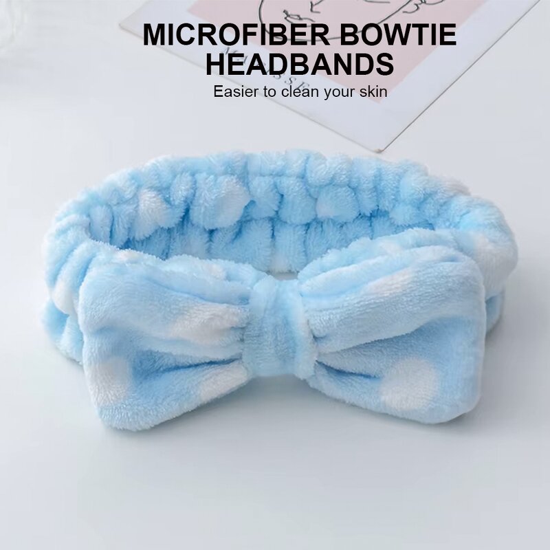 Makeup Skincare Spa Set Manufacturer - Custom Soft Microfiber Headband Wristband Beauty Sponge Scalp Styling Tool