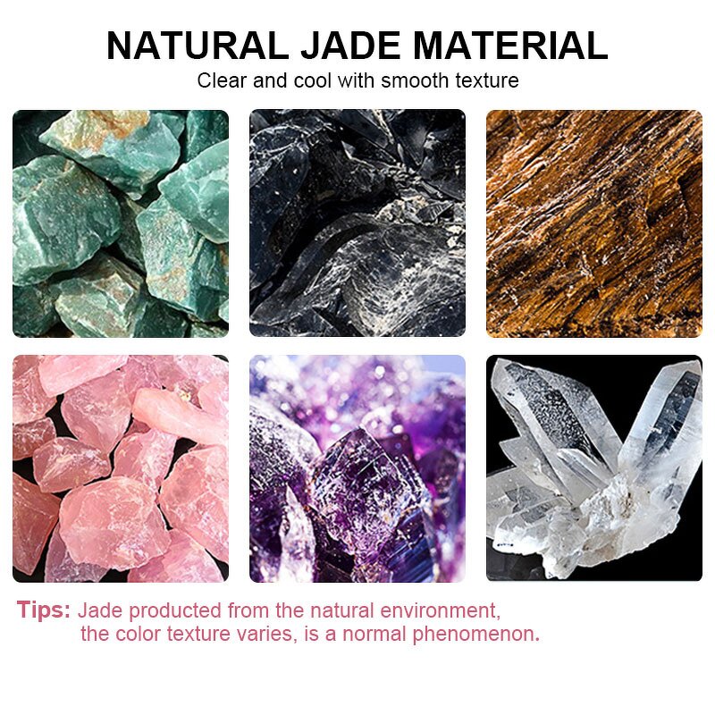 Jade Roller Gua Sha Set Manufacturer - 100% Natural Jade Stone Face Roller Pink Rose Quartz Massage Guasha Facial Beauty Tools