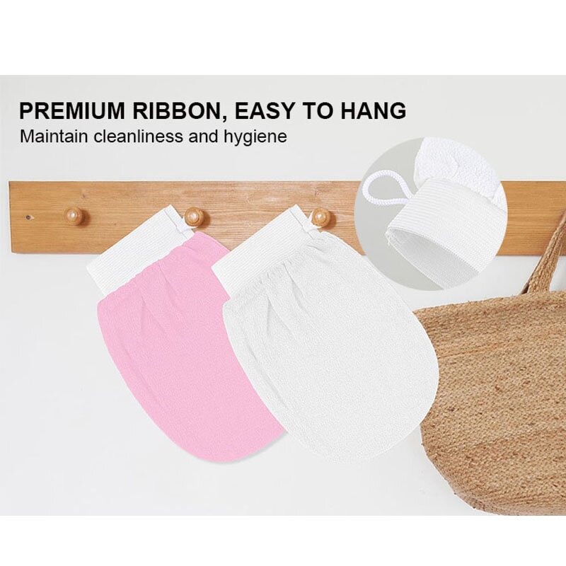 Bath Exfoliating Gloves Manufacturer - Hot Sale Silk Scrubber Viscose Fiber Leg Hand Deep Dead Skin Remover Scrub Mitt