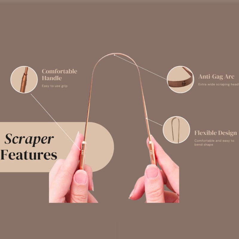 Tongue Cleaner Manufacturer - Wholesale Surgical Grade Stainless Steel Dental Oral Care Cleaning Tools Fresh Breath for Adults