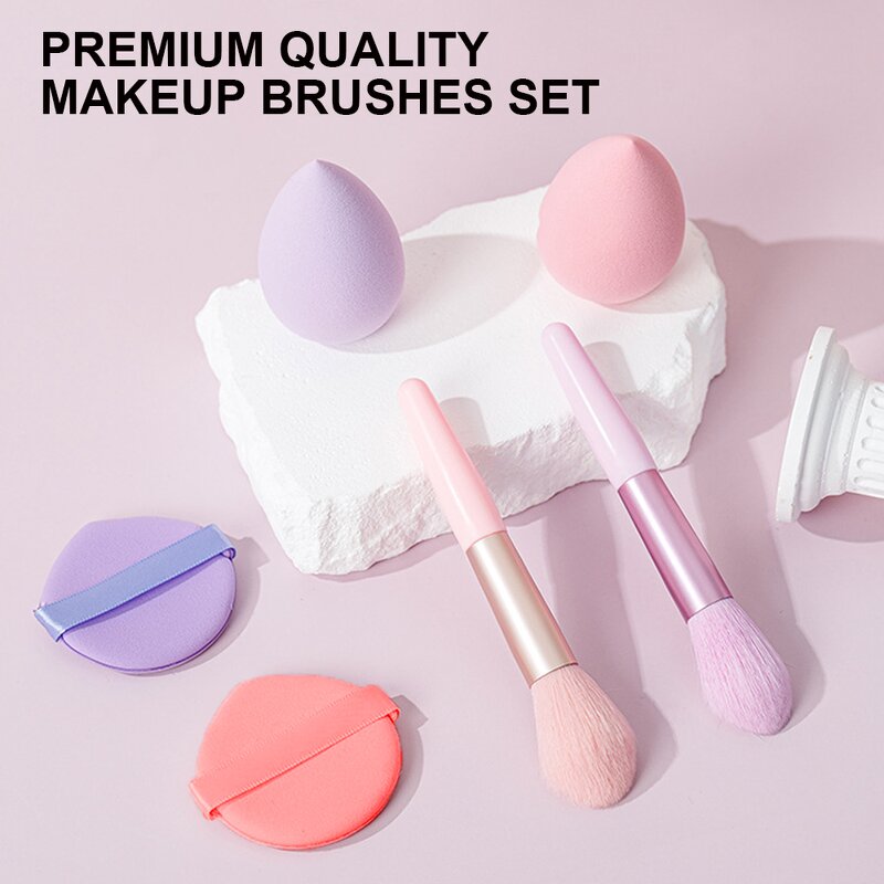 Eye Makeup Tool Set Manufacturer - Wholesale Customized Brush Powder Puff Makeup Egg Beauty Sponge Combination With Gift Box