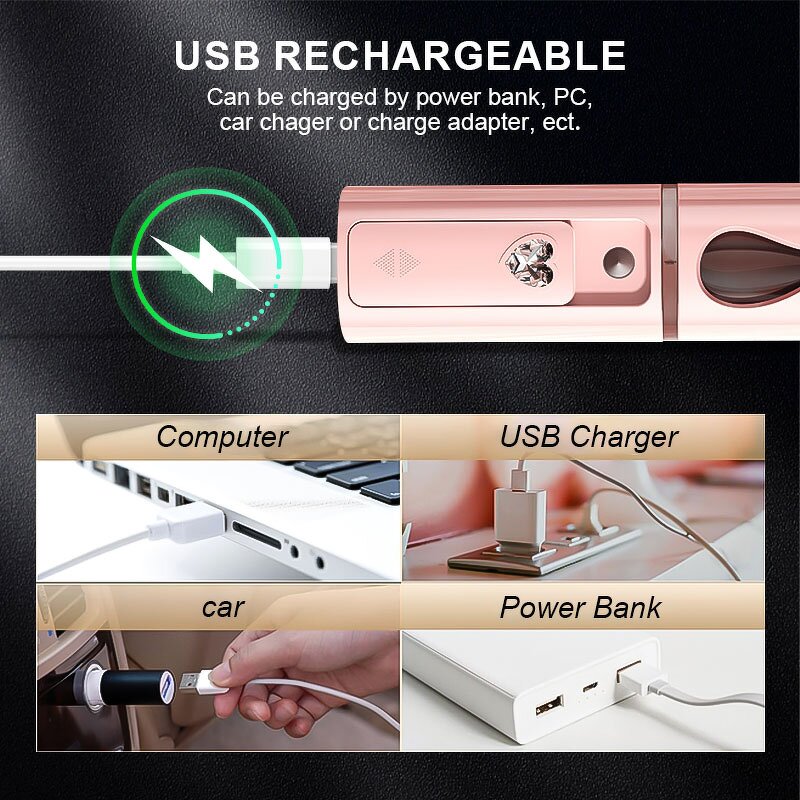 Facial Mist Sprayer Manufacturer - Home Personal Electric Mini Face Spray Device Usb Charging Portable Beauty Skin Care Nano Mist
