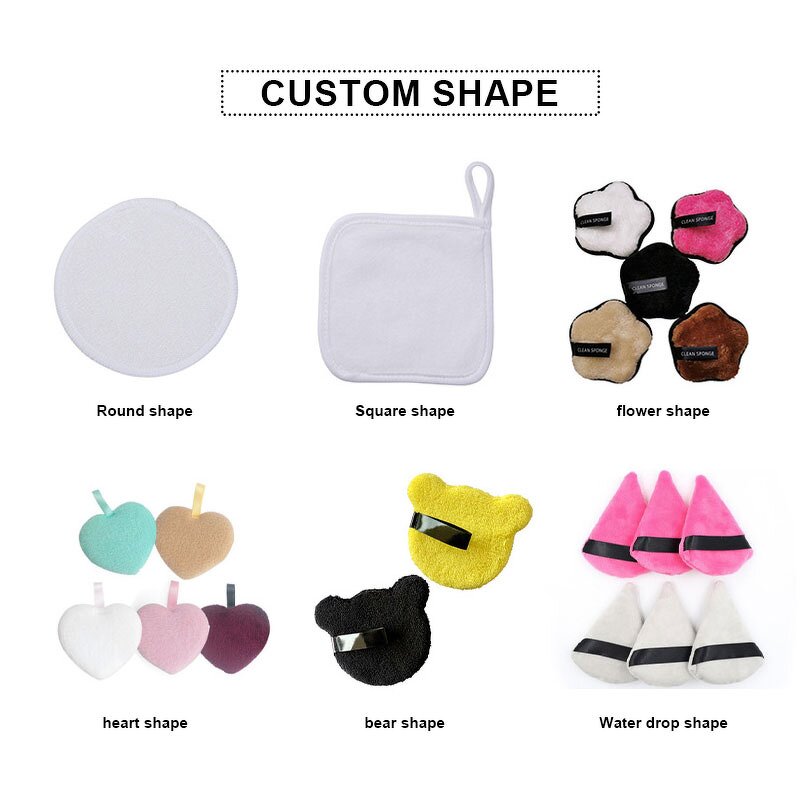 Makeup Removal Pad Manufacturer - Eco Friendly Microfiber Reusable Washable Cotton Face Clean Exfoliator Makeup Remover Cloths