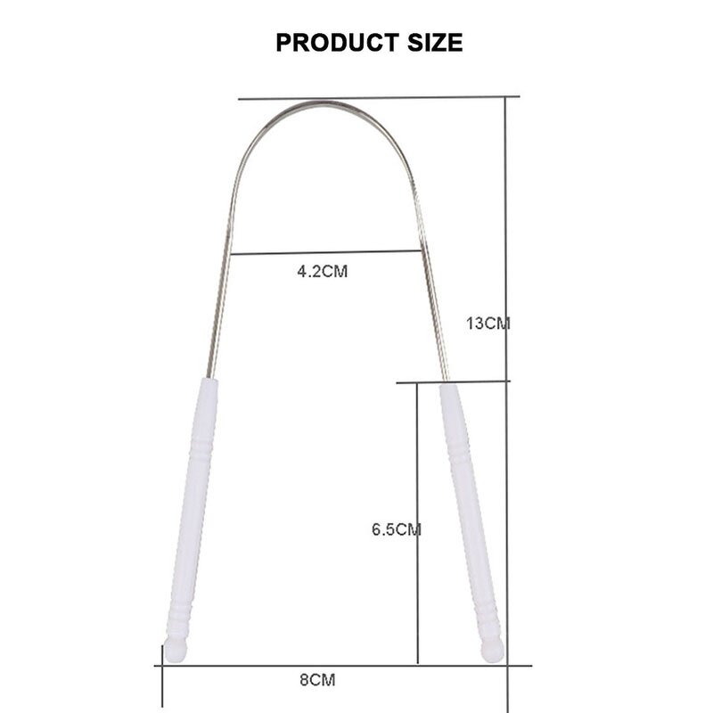 Tongue Scraper Manufacturer - High Quality Home Use Plastic Handle Stainless Steel Reusable Oral Care Cleaning Tool Scrubber