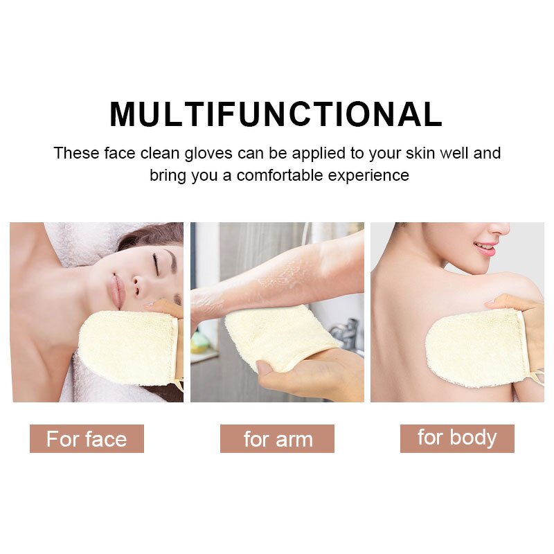 Makeup Remover Gloves Manufacturer - New Colorful Soft Fiber Face Cleansing Reusable Washable Facial Make up Removal Mitts