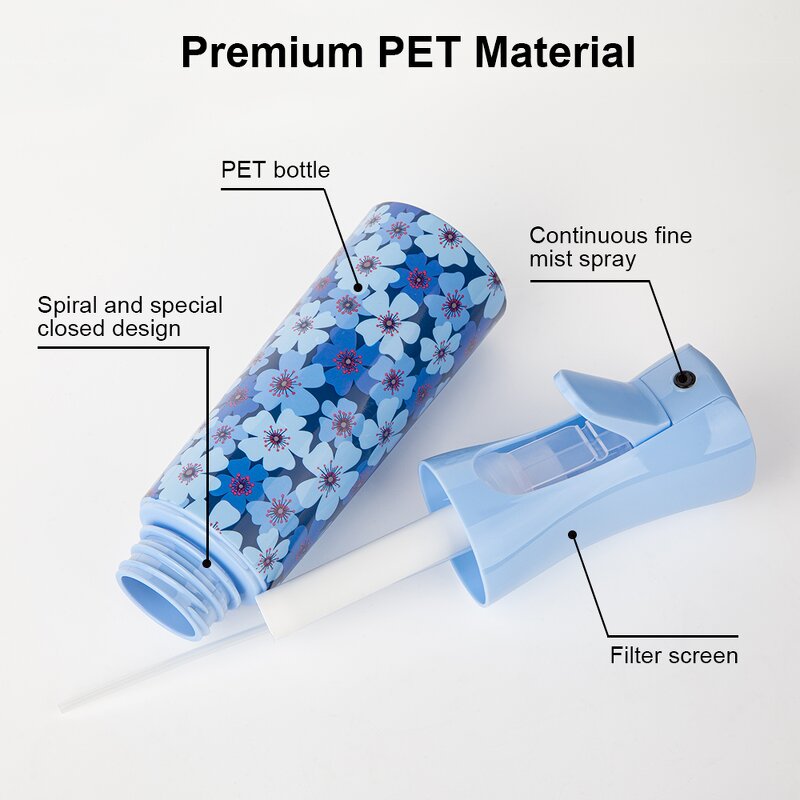 Mist Spray Bottle Manufacturer - Custom 200Ml Macaron Plastic Ultra-Fine Continuous Sprayer for Hair Salons