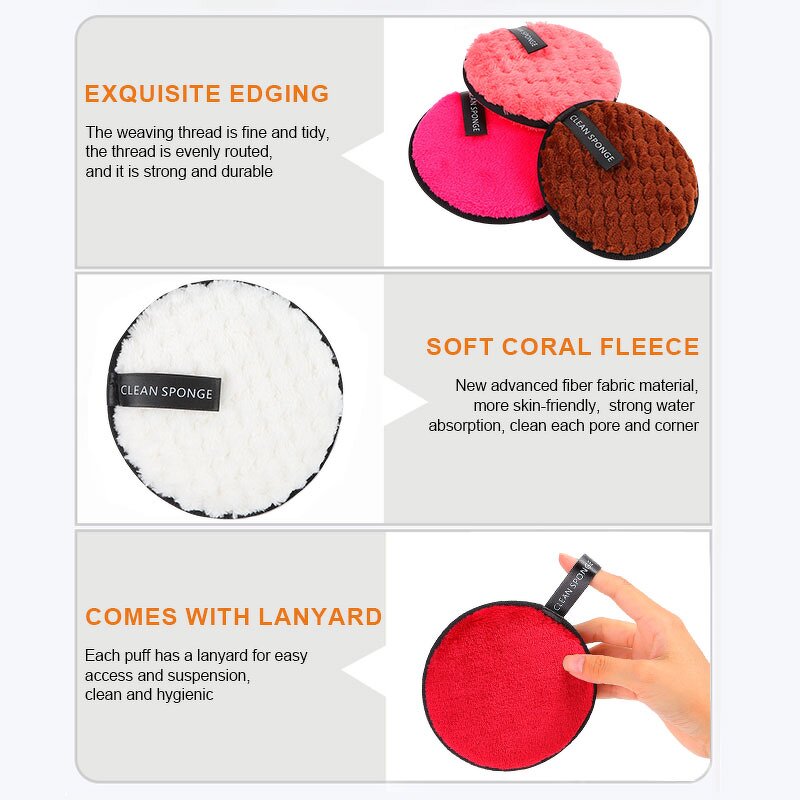 Makeup Removal Pad Manufacturer - Eco Friendly Microfiber Reusable Washable Cotton Face Clean Exfoliator Makeup Remover Cloths