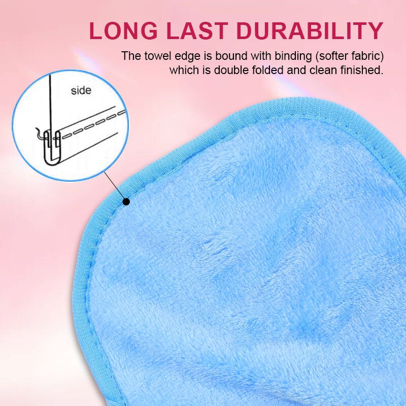 Facial Cleansing Pads Manufacturer - Wholesale Washable Reusable Soft Microfiber Beauty Clean Tool Makeup Remover Towel