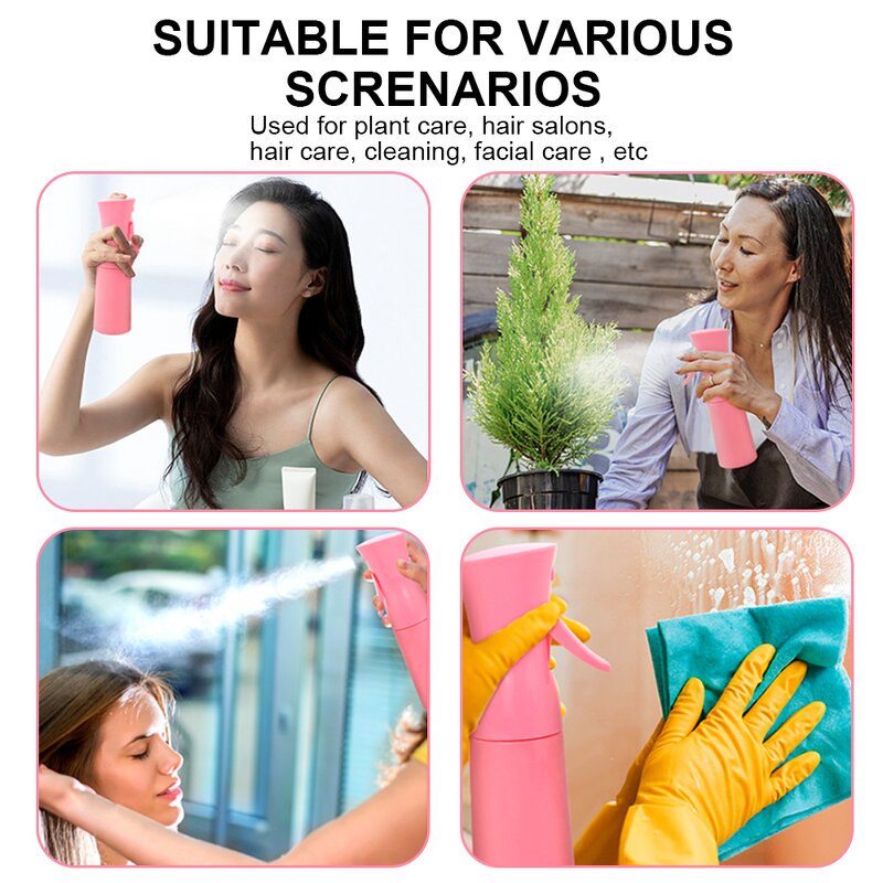 Mist Spray Bottle Manufacturer - Custom 200Ml Macaron Plastic Ultra-Fine Continuous Sprayer for Hair Salons