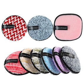 Makeup Remover Pads Manufacturer - Reusable Round Microfiber Washable Face Cleansing Skin Care Make up Removal Cotton Pad