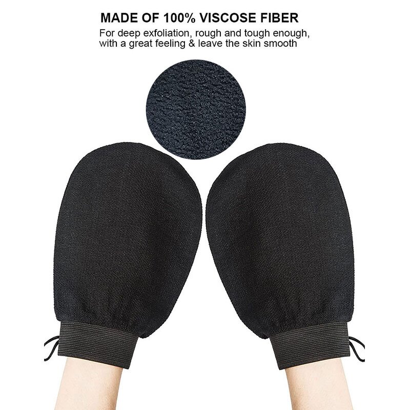 Bath Exfoliating Gloves Manufacturer - Hot Sale Silk Scrubber Viscose Fiber Leg Hand Deep Dead Skin Remover Scrub Mitt
