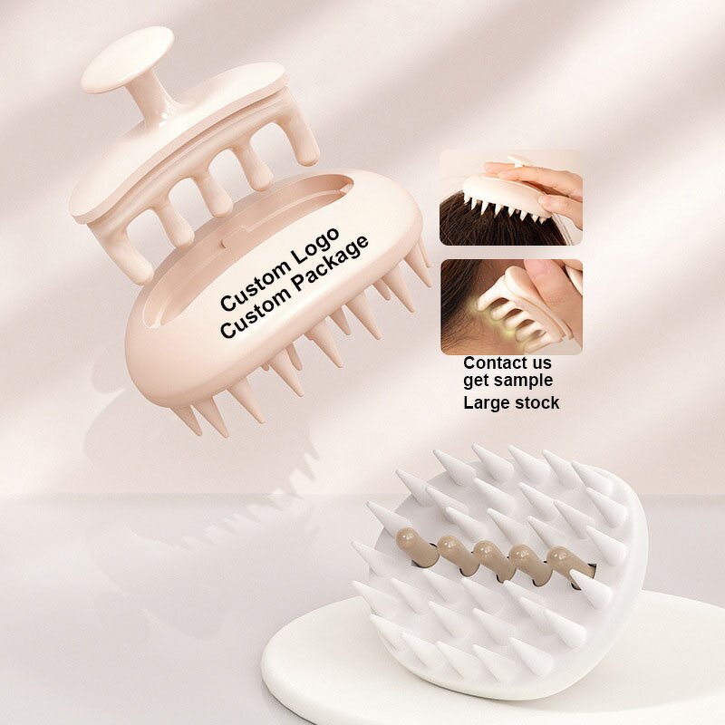 Scalp Massager Shampoo Brush Manufacturer - 2 in 1 Silicone Detachable Soft Bristles Exfoliator for Hair Growth Dandruff
