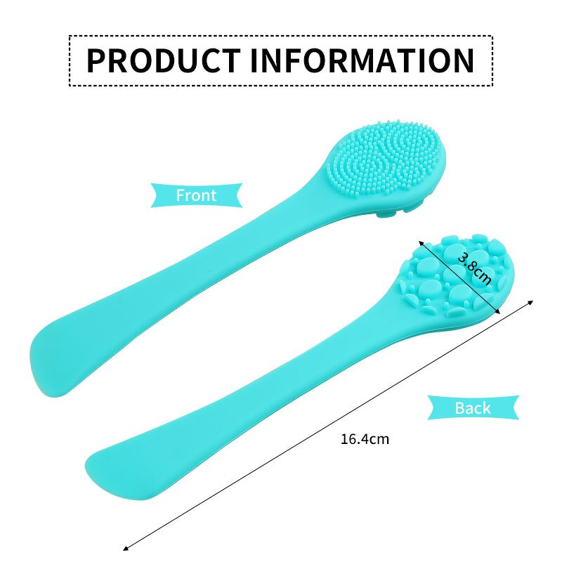 Facial Cleansing Brush Manufacturer - Custom soft handheld Silicone Anti-slip Washing Face Exfoliating Massage Scrubber Pad