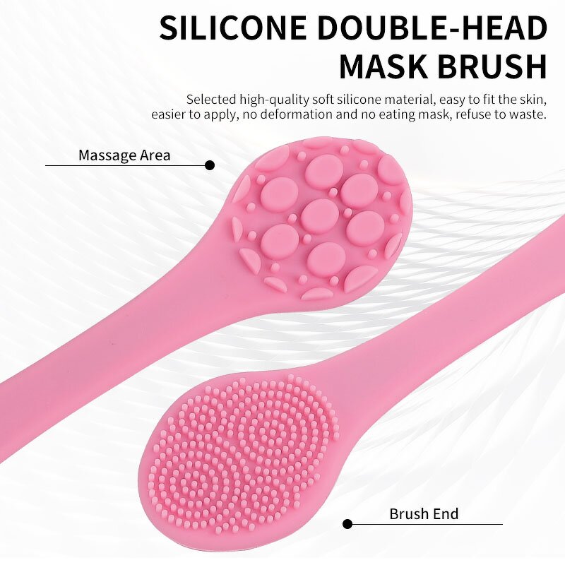 Facial Cleansing Brush Manufacturer - Custom soft handheld Silicone Anti-slip Washing Face Exfoliating Massage Scrubber Pad