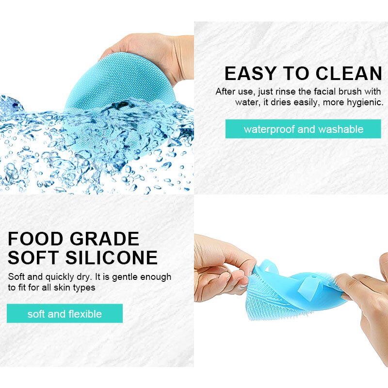 Silicone Body Brush Manufacturer - Custom Gentle Exfoliating Soft Bristle Hygienic Shower Skin Massage Scrubber Pad