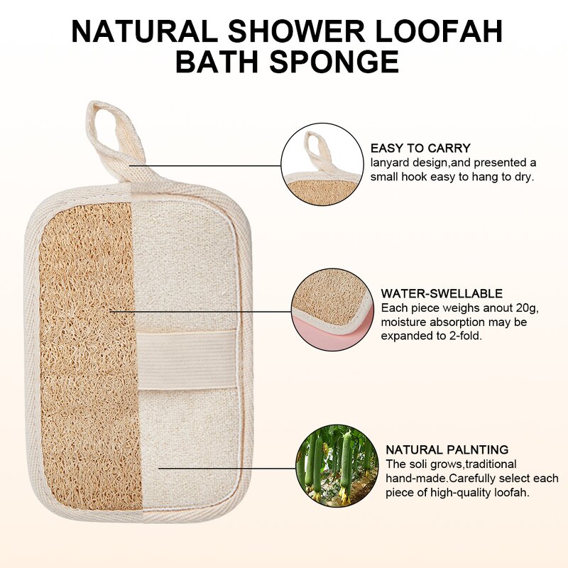 Loofah Sponge Brush Manufacturer - Wholesale Eco Friendly Natural Biodegradable Luffa Deep Cleaning Back Scrubber