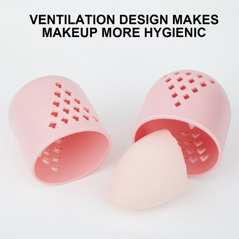 Beauty Egg Set Manufacturer - Custom Creative Silicone & Holders Gift Set Latex Free Makeup Sponge Blender With Storage Box