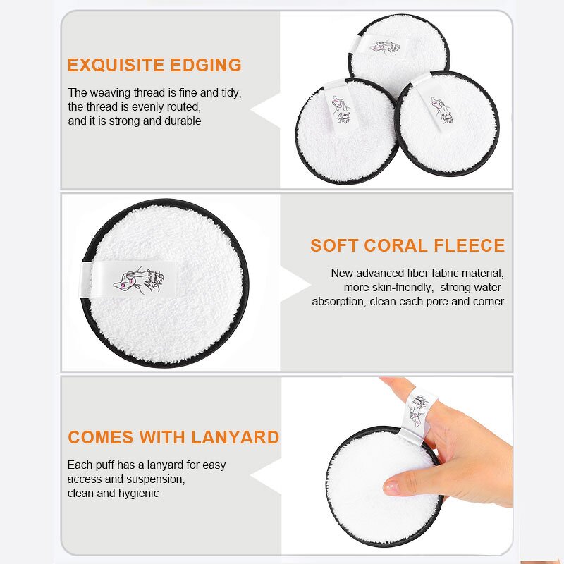 Makeup Remover Pads Manufacturer - Factory Organic Reusable Face Exfoliator Cleaning Wipes ultra Soft Cotton Wipe Set