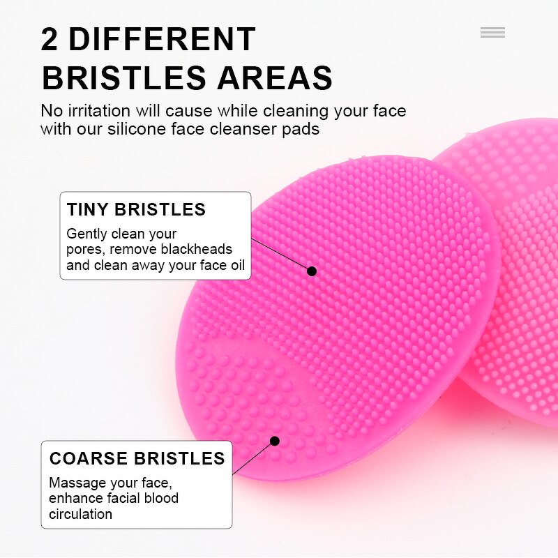 Facial Cleansing Brush Set Manufacturer - 3 in 1 Manual Touch Skincare Face Scubber Nose Blackhead Remover Exfoliating Tool