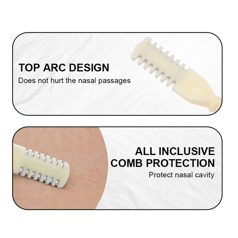 Nose Hair Trimmer Manufacturer - New Portable Double Head Nasal Shaver Manual Safe 360 Degree Rotating for Women Men