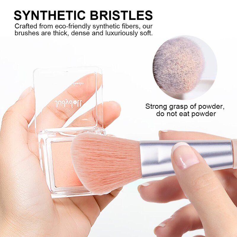 Makeup Tool Kit Manufacturer - Custom Gift Box 8Pcs Synthetic Brush Set Eyelash Curler Powder Puff Beauty Sponge Cosmetics Kit