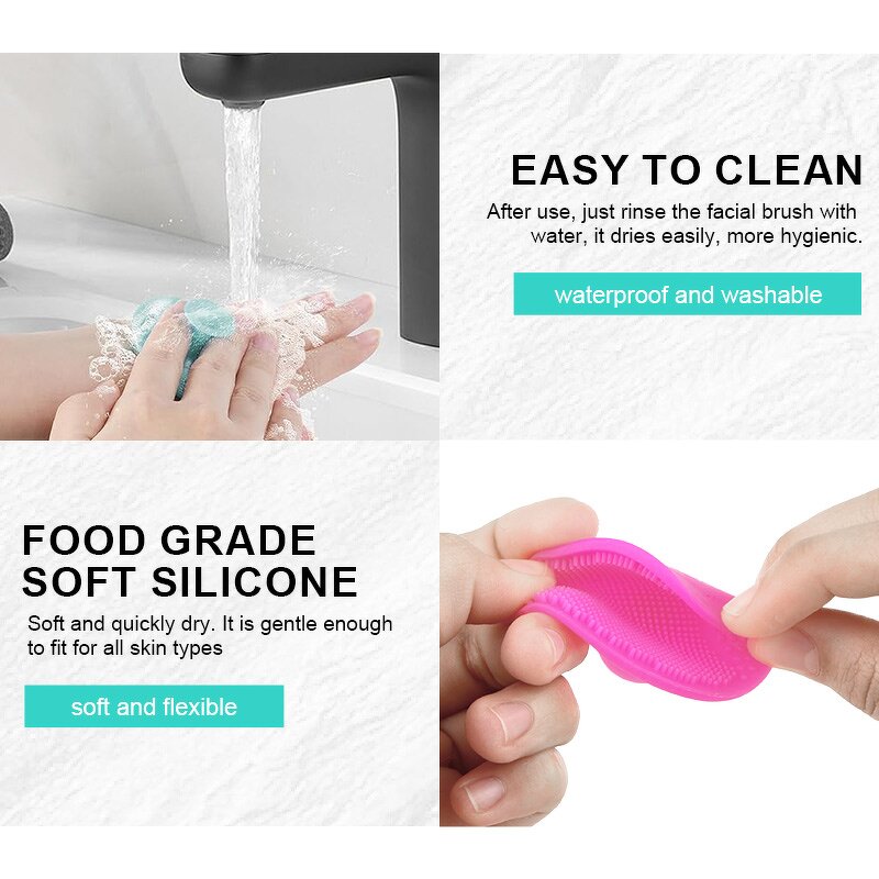 Facial Cleansing Brush Set Manufacturer - 3 in 1 Manual Touch Skincare Face Scubber Nose Blackhead Remover Exfoliating Tool