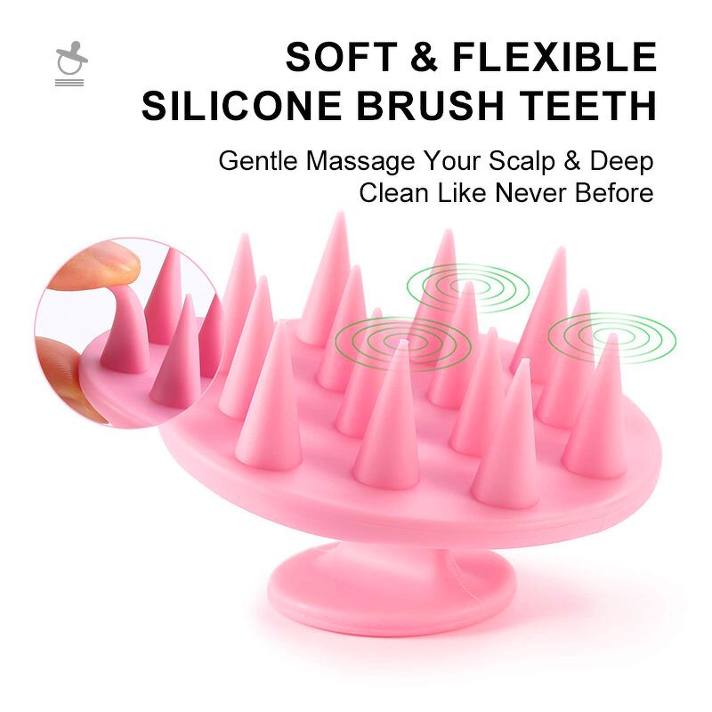 Scalp Massager Brush Manufacturer - Hot Selling Soft Silicone Bristles Head Cleaning Care Tool for Men Women Dandruff Removal