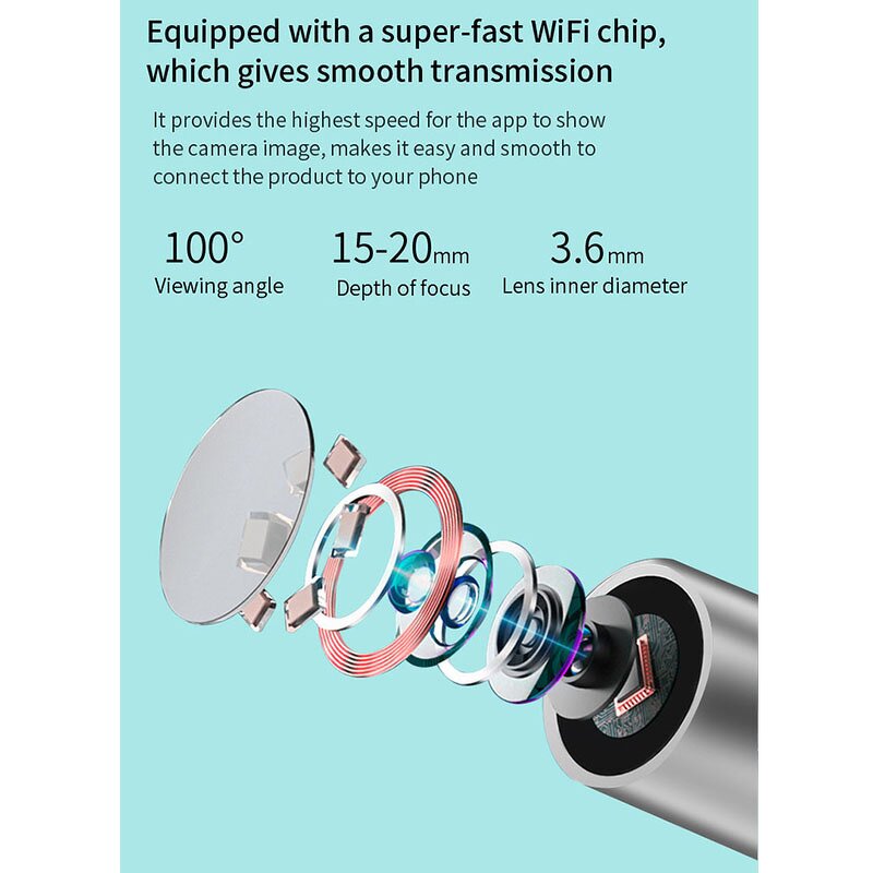 Electric Ear Cleaner Manufacturer - Portable Smart HD Visual Rechargeable LED Light Wifi Connection Ear Wax Removal Tool with Camera