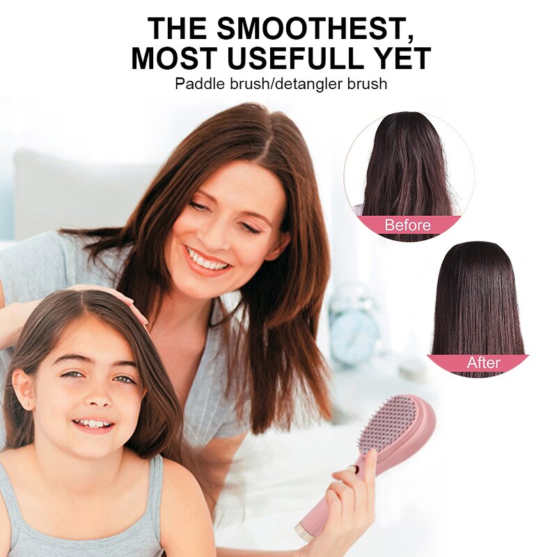 Massage Comb Manufacturer - Custom Retractable Anti-static Scalp Cleaning Fluffy Portable Hair Straightening Tool
