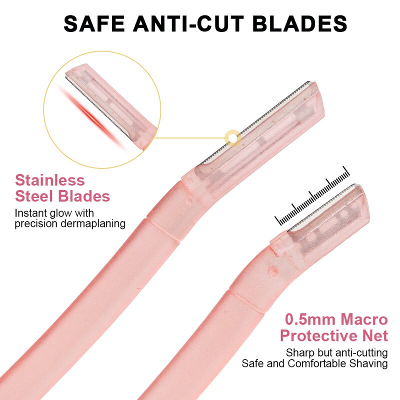 Eyebrow Razor Set Manufacturer - Custom Hair Identifier Spray Skin Care Moisturizing Nourishing Body Face Hair Shaving Tool