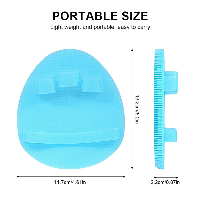 Silicone Body Brush Manufacturer - Custom Gentle Exfoliating Soft Bristle Hygienic Shower Skin Massage Scrubber Pad