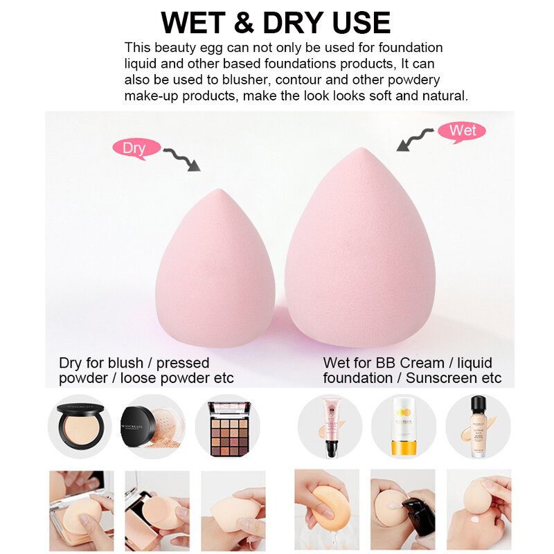 Eye Makeup Tool Set Manufacturer - Wholesale Customized Brush Powder Puff Makeup Egg Beauty Sponge Combination With Gift Box