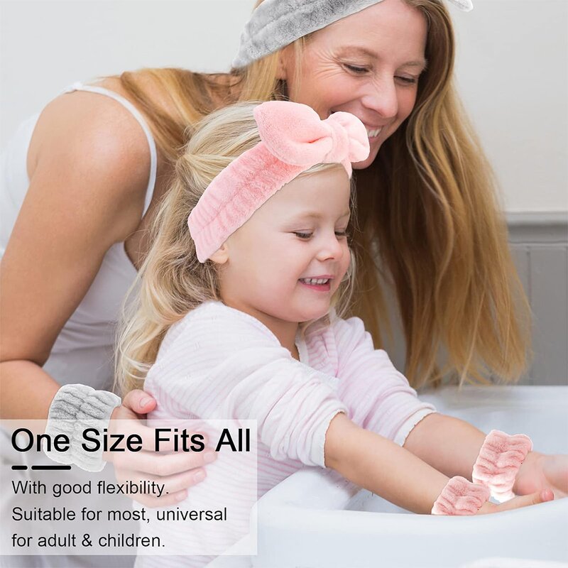 Hair Accessory Set Manufacturer - Wholesale Microfiber Bowtie Headband Wristband Detangling Brush With Mirror