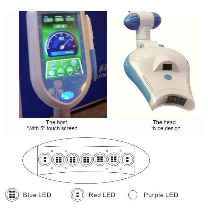 Portable Teeth Whitening Machine Manufacturer - Led Blue Light MD668 Dental Bleaching Device