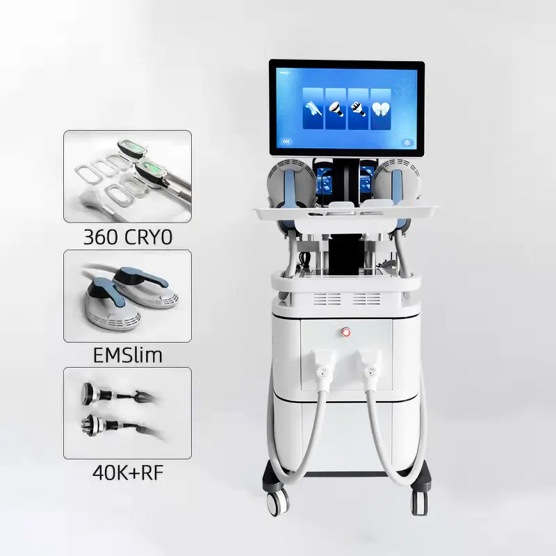 Cavitation RF Cryolipolysis Machine Manufacturer - Professional 2 Handles Body Slimming Beauty Device