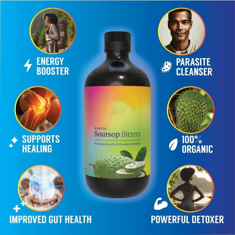 Hot Sale Soursop Bitters Liquid With Sousop Leaves for Immune Boost With Black Seed, Moringa,Herbal Blend