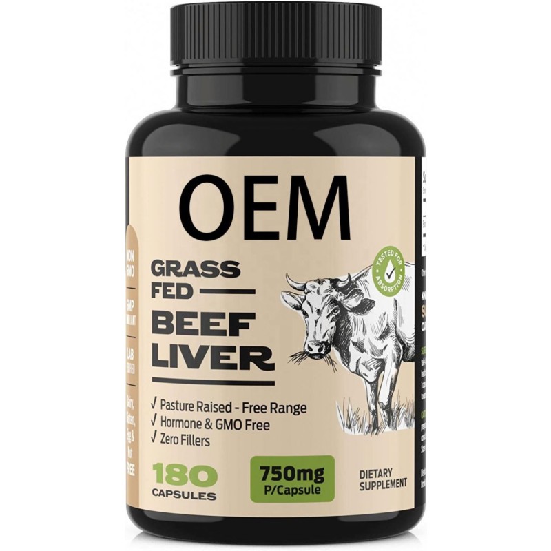 Beef Liver Supplement  and Most Bioavailable Natural Heme Iron Grass Fed Beef Liver Capsule for Sales