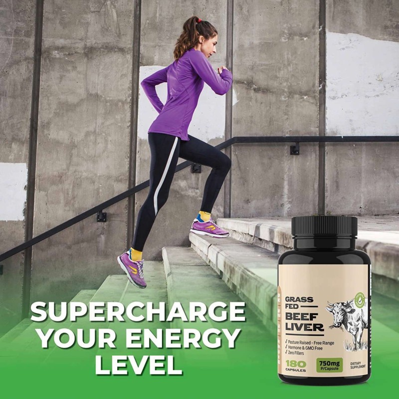 Beef Liver Supplement  and Most Bioavailable Natural Heme Iron Grass Fed Beef Liver Capsule for Sales