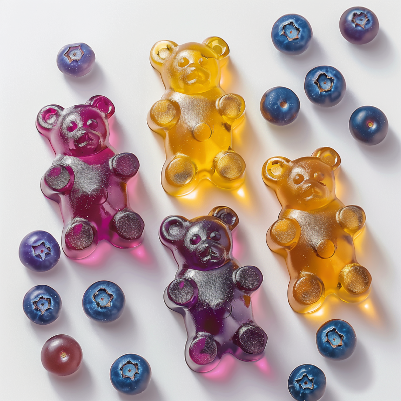 Vision Gummies Manufacturer - OEM Blueberry Vitamin Soft Candy