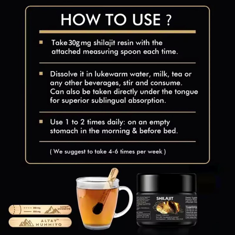 Shilajit Resin Factory - OEM Private Label Herbal Supplement