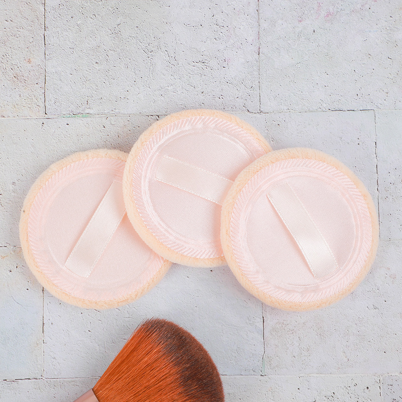 Powder Puff Manufacturer - Wholesale Eco-friendly Washable Angular Blush Round Professional Silk Cotton Compact