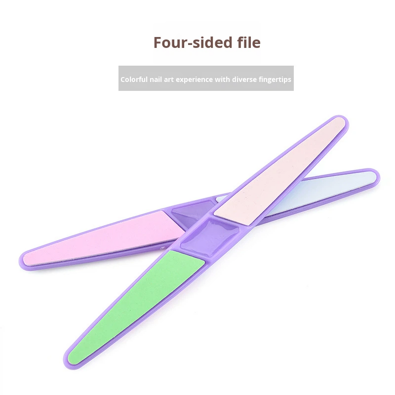 Nail File Manufacturer - Wholesale Colorful 4 Way Diamond Sanding & Polishing