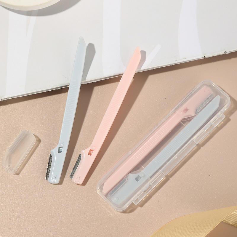 Eyebrow Razor Set Manufacturer - 2pcs Beginner Mini Safety Stainless Steel Tip Anti-Scratch Shaving Hair Removal