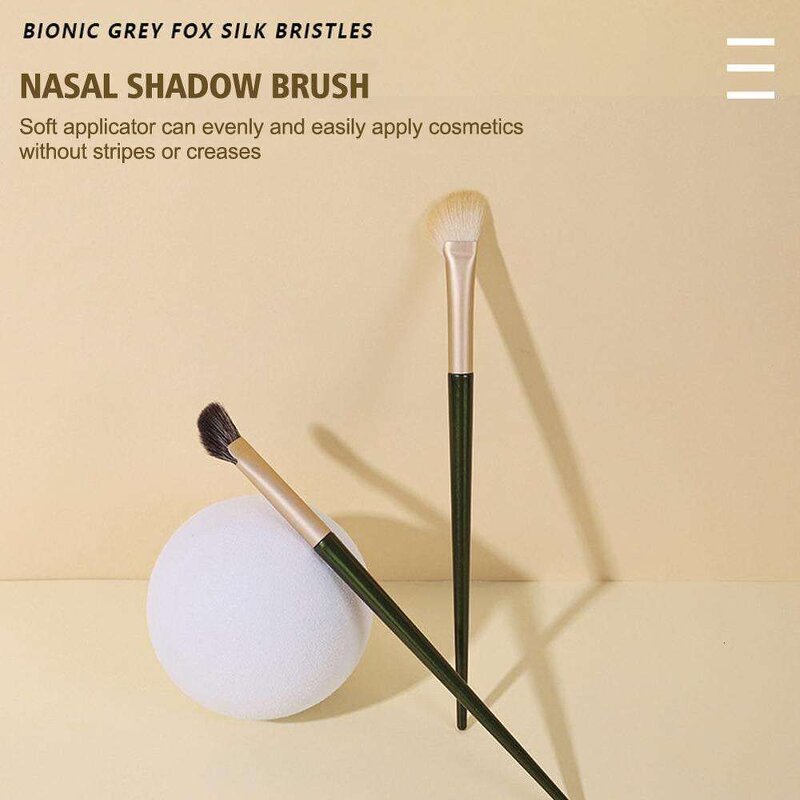 Makeup Brushes Manufacturer - 5-Piece Half Fan-Shaped Synthetic Hair for Contour Blush Angled Concealer Eye Nose