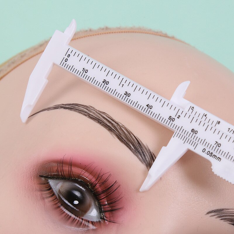 Eyebrow Ruler Manufacturer - Cross-Border Expanding Embroidery Thrush Caliper Plastic Auxiliary Sliding Design Tool