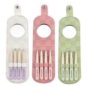 Eyebrow Shaving Set Manufacturer - New Arrival Home Grooming & Travel Suit-Stainless Steel with Mirror & Tweezers