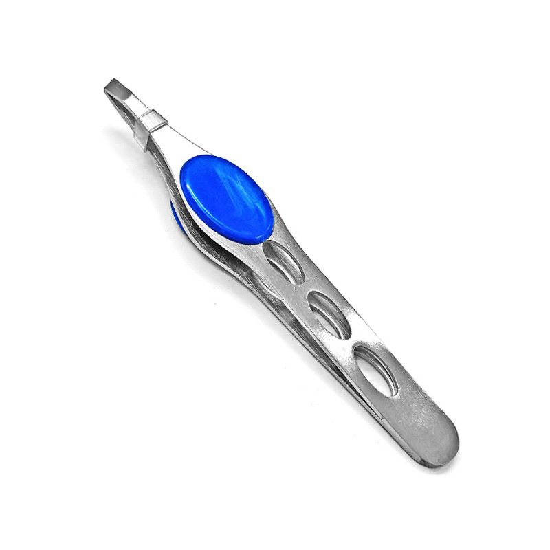 Eyebrow Tweezers Manufacturer - Non-slip Slanted Tip Stainless Steel Anti-Static Beauty Trimmer Tool