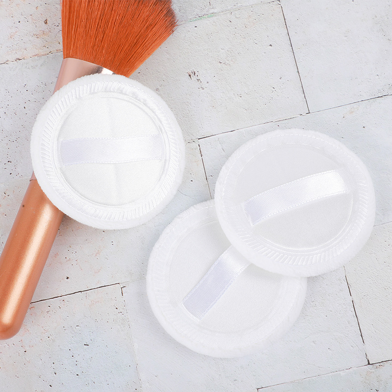 Powder Puff Manufacturer - Wholesale Eco-friendly Washable Angular Blush Round Professional Silk Cotton Compact