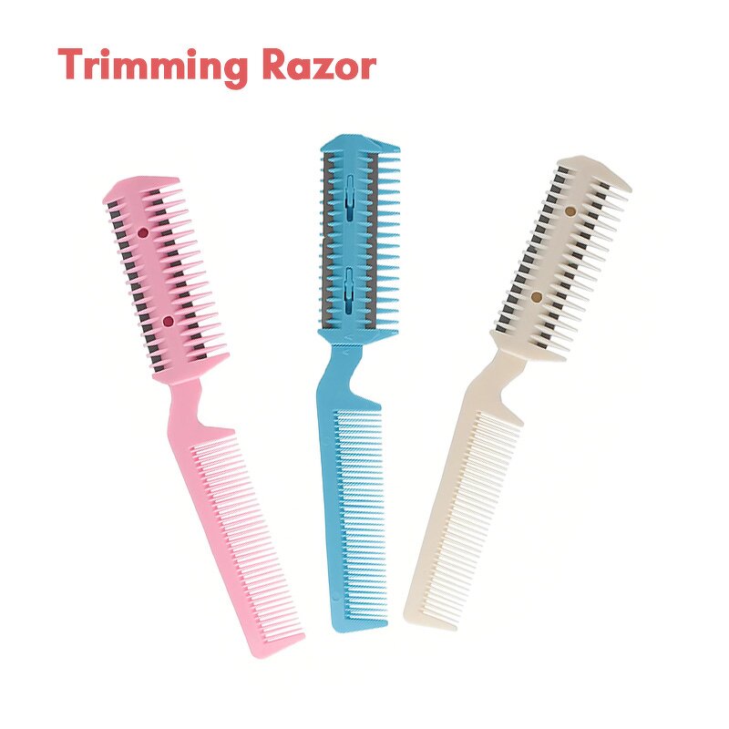 Hair Cutting Comb Manufacturer - Double Edge Razor Blades Thinning Trimmer Double-Sided Thin Plastic